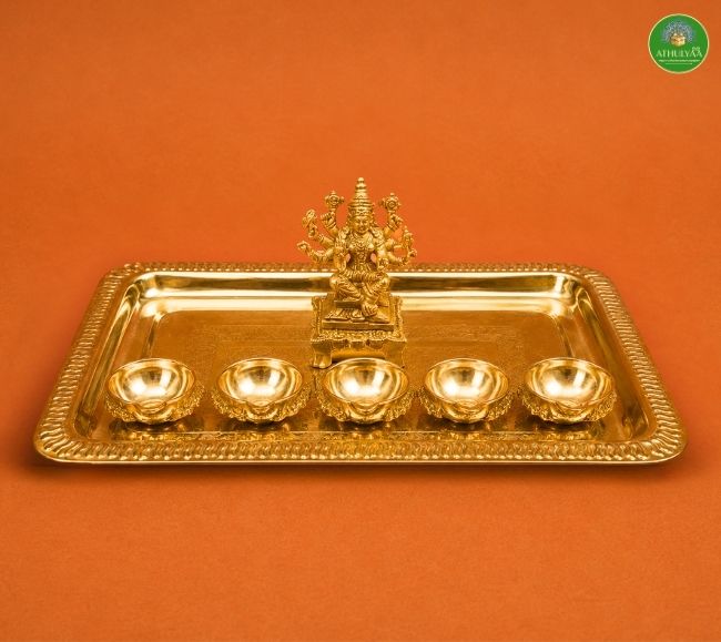 Varahi Pancha Deepa Brass Set Varahi Pancha Deepa Brass Set