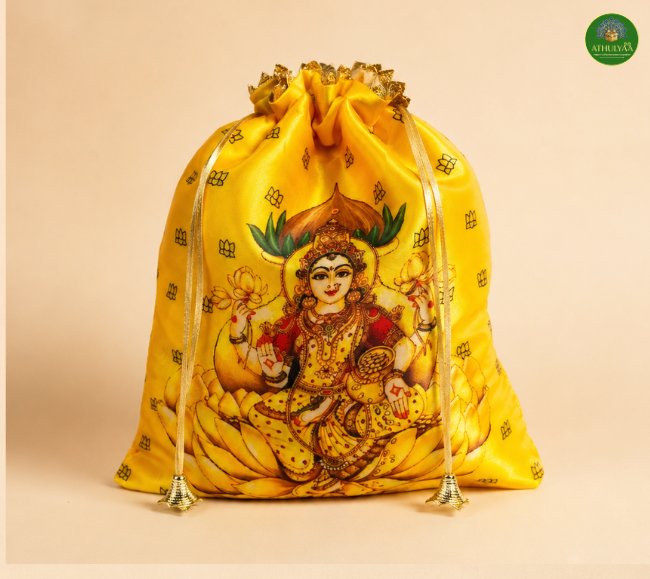 Lakshmi Lotus Potli Bag
