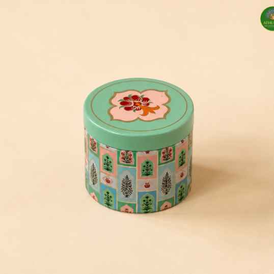Mini Blossom Decorative Tin Box