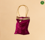 Organza Star Potli Bag with Lotus