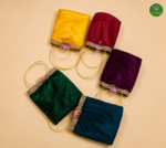 Organza Star Potli Bag with Lotus - Image 2