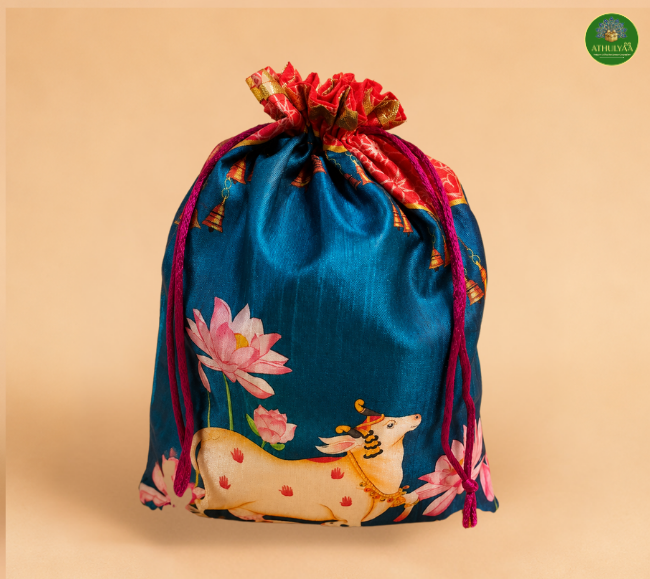 Pichwai Cow Potli Bag