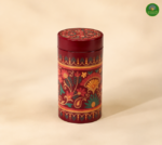 Red Floral Art Tin Box