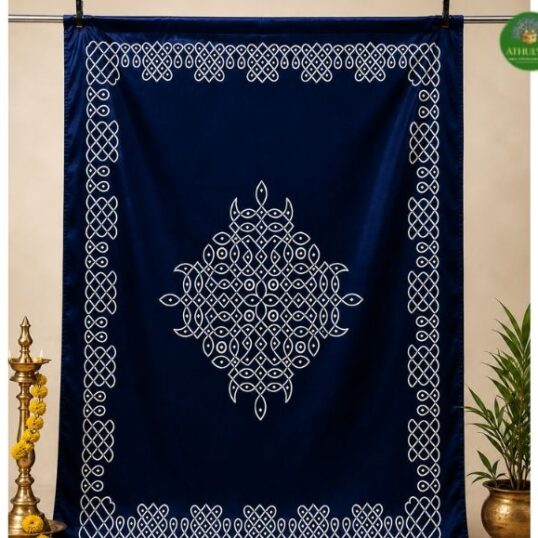 Royal Blue Kolam Backdrop