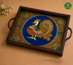 Tanjore reverse glass painting tray