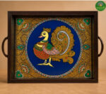 Tanjore reverse glass painting tray