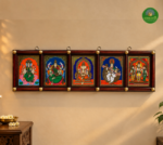 5in1 God -Reverse Glass Tanjore Painting