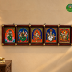 5in1 God -Reverse Glass Tanjore Painting