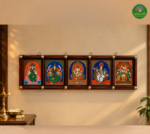 5in1 God -Reverse Glass Tanjore Painting - Image 3