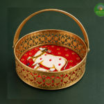 Divine Cow & Lotus Decorative Basket