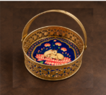 Divine Cow & Lotus Decorative Basket - Image 2