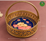 Divine Cow & Lotus Decorative Basket - Image 3
