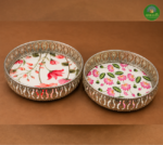 Elegant Floral Silver Filigree Tray - Image 4