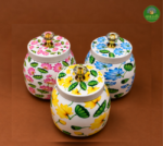 Lotus Print Pichwai Jar - Image 2