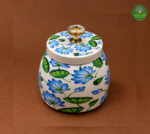 Lotus Print Pichwai Jar
