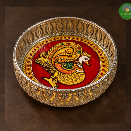 Silver Finishing Annam Tray
