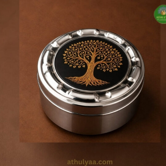 Steel box with Traditional Print design