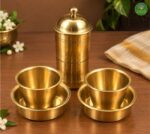 Brass filter coffee set in gift box - Image 3