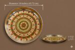 Meenakari golden plate - Image 2
