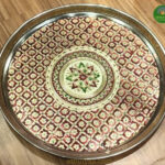 Meenakari golden plate