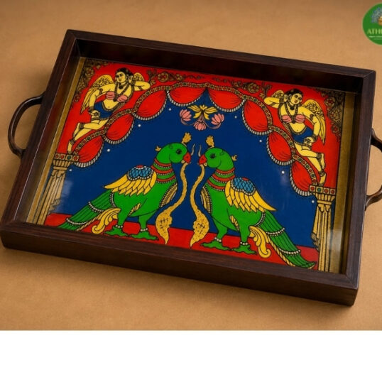 reverse glass painting tray