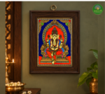 Tanjore Reverse glass painting- Ganesh