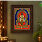 Tanjore Reverse glass painting- Ganesh