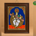 Tanjore Reverse glass painting- Saraswthi