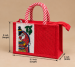 Madhubani Art Printed Jute Bag