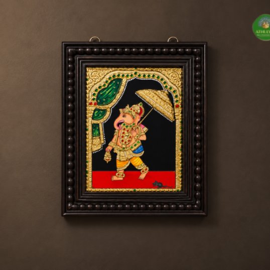 Mapillai Vinayagar Tanjore Painting