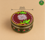 Meenakari Kolam Printed Steel Box