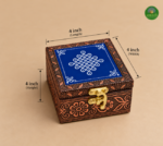 Meenakari Oxidized Kolam Jewel Box