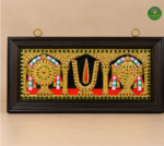 Shanku Chakra Namam Tanjore Painting - Image 3