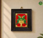 Twin Peacock Tanjore Painting