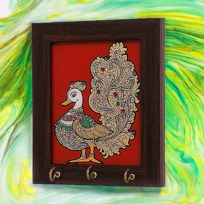 tanjore painting key holder